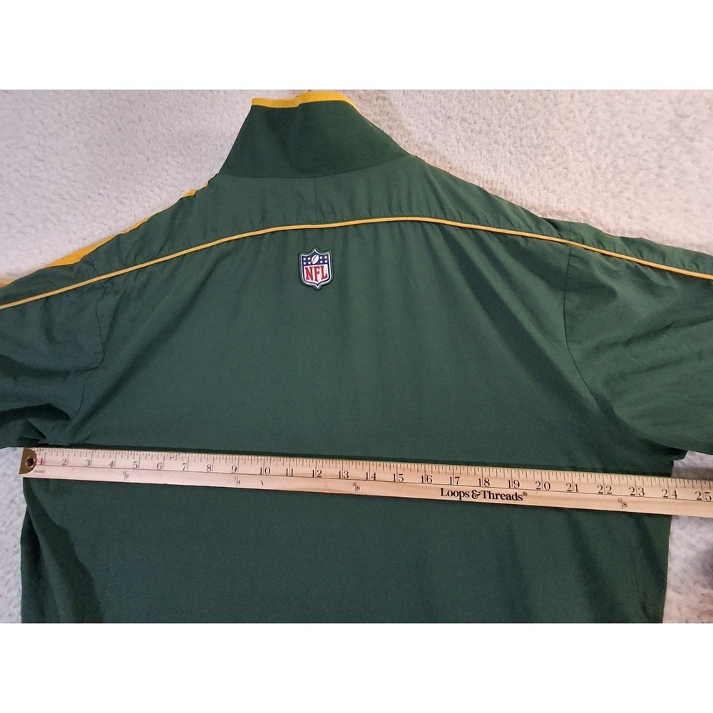 Green Bay Packers 1/4 Zip Windbreaker Men's Small* NFL Nike On Field Green Lined - Picture 8 of 10
